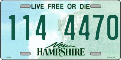 NH license plate 1144470
