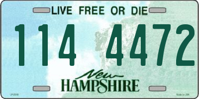 NH license plate 1144472