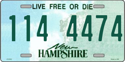 NH license plate 1144474