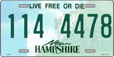 NH license plate 1144478
