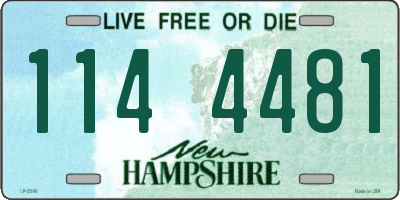 NH license plate 1144481