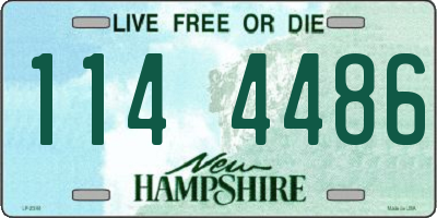 NH license plate 1144486