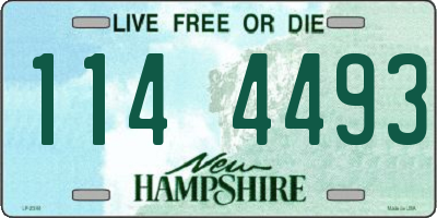 NH license plate 1144493