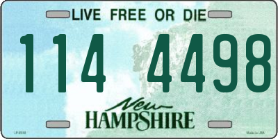 NH license plate 1144498