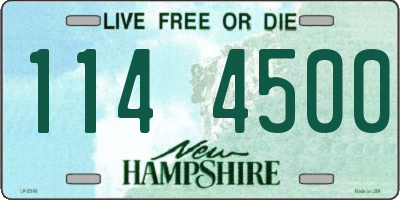 NH license plate 1144500