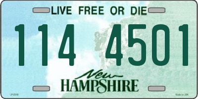 NH license plate 1144501