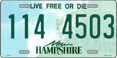 NH license plate 1144503