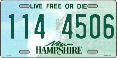 NH license plate 1144506