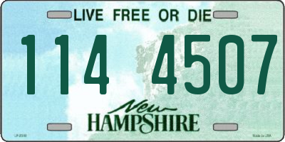 NH license plate 1144507