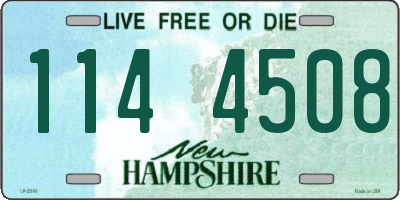 NH license plate 1144508