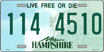 NH license plate 1144510