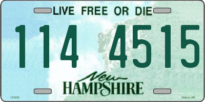 NH license plate 1144515