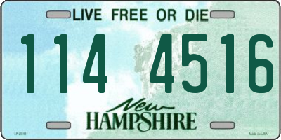 NH license plate 1144516