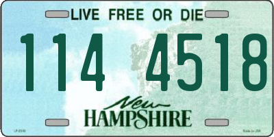NH license plate 1144518