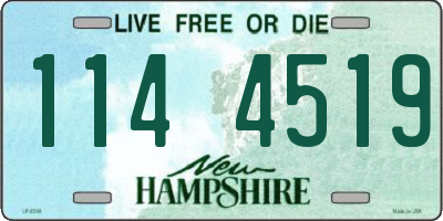 NH license plate 1144519