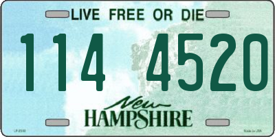 NH license plate 1144520