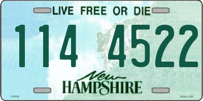 NH license plate 1144522