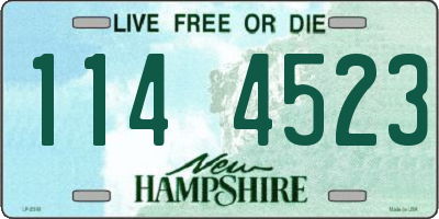 NH license plate 1144523