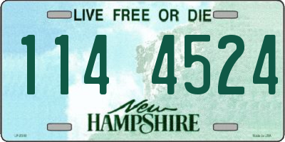 NH license plate 1144524