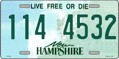 NH license plate 1144532