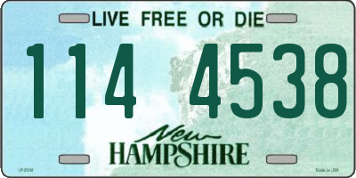 NH license plate 1144538