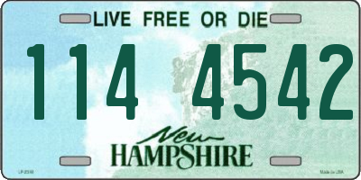 NH license plate 1144542
