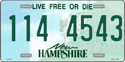 NH license plate 1144543