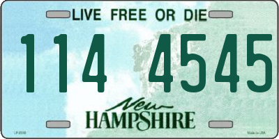 NH license plate 1144545