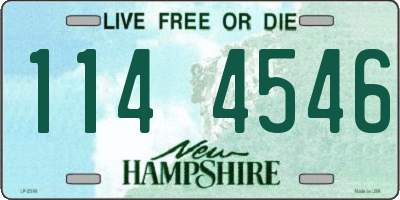NH license plate 1144546