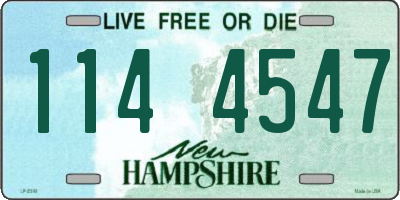 NH license plate 1144547