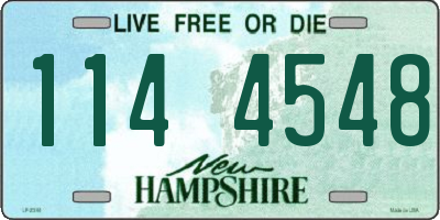 NH license plate 1144548