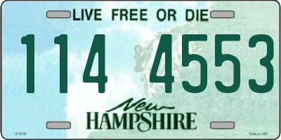 NH license plate 1144553