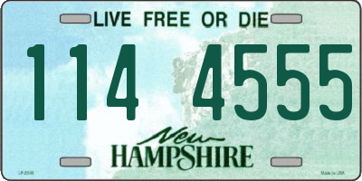 NH license plate 1144555