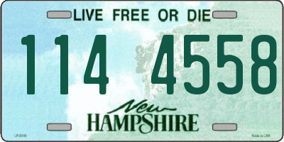 NH license plate 1144558