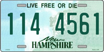 NH license plate 1144561