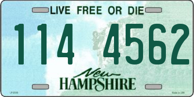 NH license plate 1144562