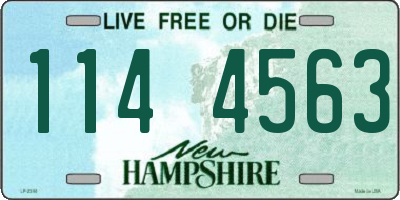 NH license plate 1144563