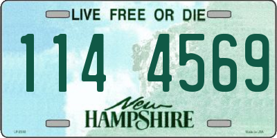 NH license plate 1144569