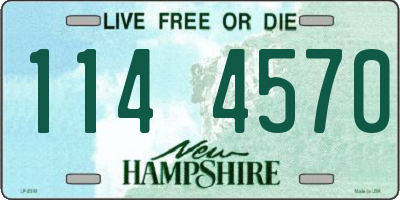 NH license plate 1144570