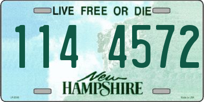 NH license plate 1144572