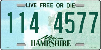 NH license plate 1144577