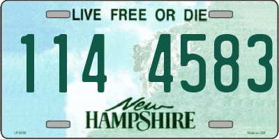 NH license plate 1144583