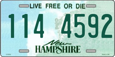 NH license plate 1144592