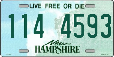 NH license plate 1144593