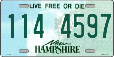 NH license plate 1144597
