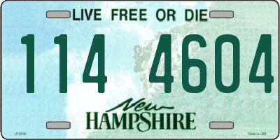 NH license plate 1144604