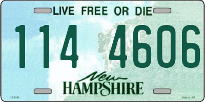 NH license plate 1144606