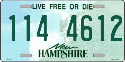 NH license plate 1144612