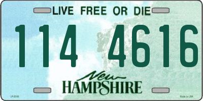 NH license plate 1144616