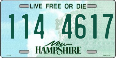 NH license plate 1144617
